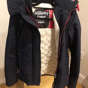 Superdry blue jacket size small